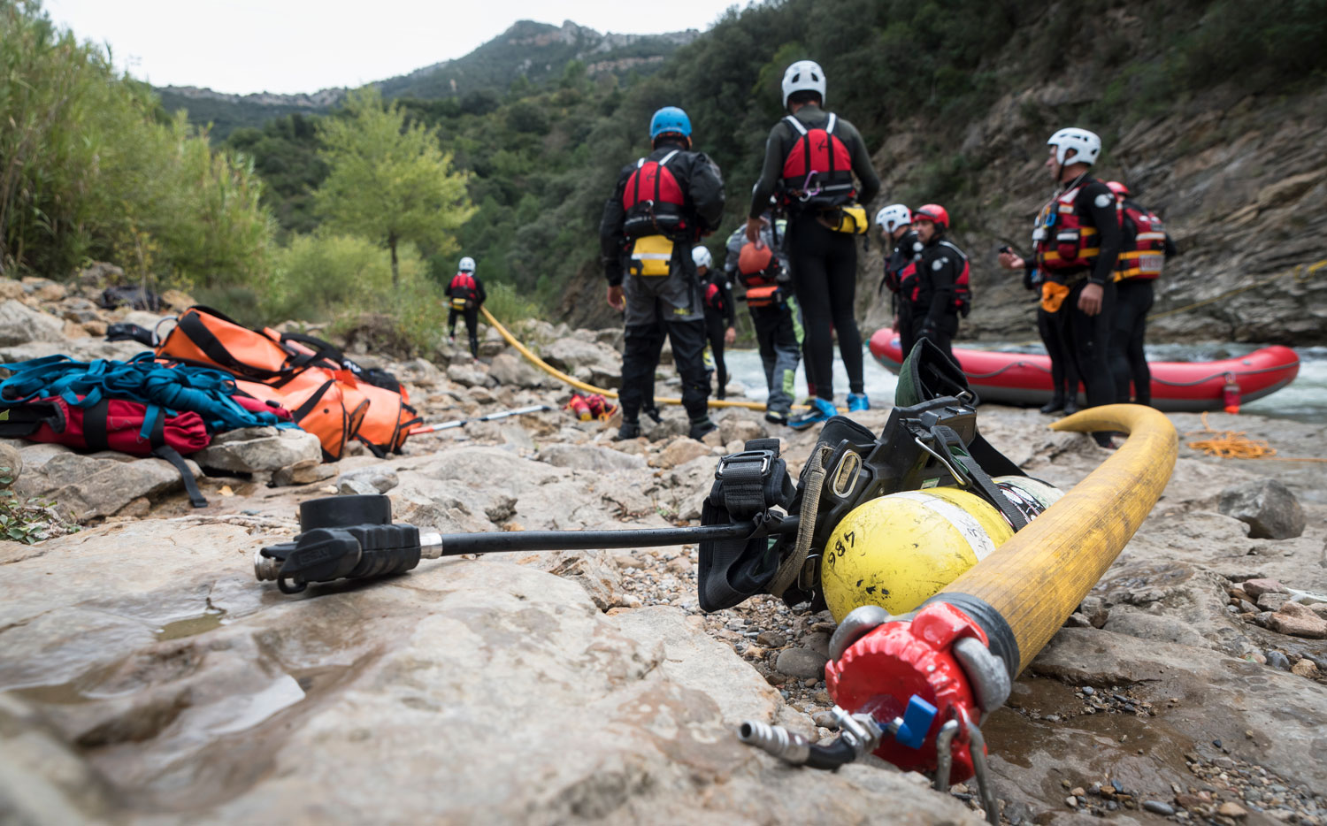 formacion rescate acuático par abomberos de Gipuzkoa