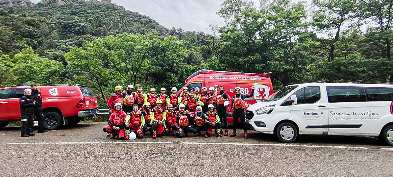Colaboración National Safety autority Libya y Bomberos Zaragoza a través de RIVER GURU